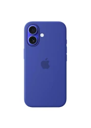 Apple Silicone Case Cover With MagSafe For iPhone 16 Ultramarine