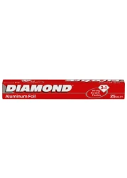 Diamond Aluminium Foil Silver 25sqft