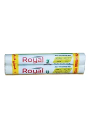 Royal Classic 10 Gallon Heavy Duty Garbage Bags Roll White 30 Garbage Bags Pack of 2