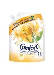 Comfort Honeysuckle Concentrated Fabric Conditioner White 1L