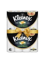 Kleenex Calorie Absorb Kitchen Paper Towel 3 Ply 50 Sheets, 8 Rolls