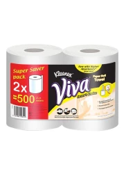 Kleenex Maxiroll Tissue White 250m 2 Rolls