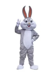 New Popular Funny Rabbit Bugs Bunny Mascot Animal Cosplay Costumes For Adult
