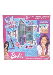CrazArt Barbie 3-in-1 Ultimate Glitter Beauty Set