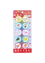 بيست مجموعة طوابع كلمات - متعدد الألوان 10 قطع