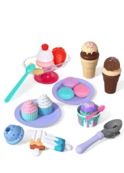 Ice Cream Toys for Kids, Food Toys &amp; Play Kitchen Accessories, Plastic Food, Ice Cream Toy, Play Food &amp; Kitchen Toys, Ice Cream Set, Gift for 3 Year Old Boy Or Girl