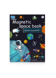 Magnetic Book Space Puzzle for Kids