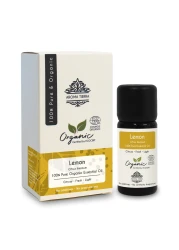 زيت الليمون الأساسي من أروما تييرا (إيطاليا) - أروما تييرا - نقي 100٪ ، طبيعي ، عضوي معتمد من إيكوسرت - 10 مل