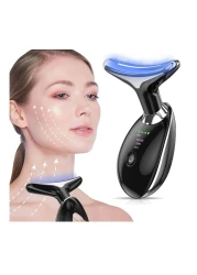 Anti Wrinkles Face Massager for Facial and Neck, Face Sculpting Tool Vibration Massager Device with 3 Color Modes for Skin Care,Firm,Smooth and Tightens Sagging Skin