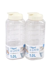 Lock &amp; Lock Fridge Water Bottle 1L 2 PCS