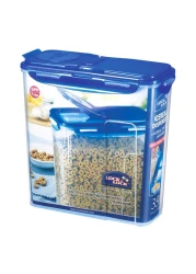 لوك أند لوك موزع حبوب مع غطاء HPL951 - شفاف وأزرق 3.9 لتر