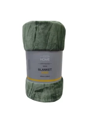 لاكوليكسيون بطانية بوليستر 280 غرام لكل متر مربع - أخضر، مقاس ملكي 220×240 سم، 1552 غرام