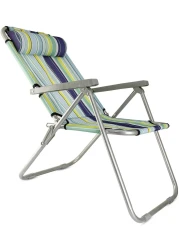GO2CAMPS Camping Chair with Headrest-Folding Camping Chair-Picnic Chair High Quality Beach Chair for Garden Balcony or Festivals Outdoor Collapsable Chair as Fishing Chair,Festival Chair (Multicolour)