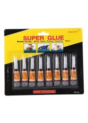 Negott Super Glue Clear 3g Set of 8