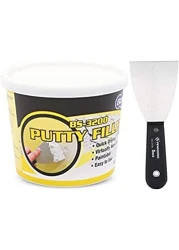ABBASALI BOSSIL All-Purpose Putty, Putty Filler, Spackling for Drywall, Quick Drying, Designed for Interior and Exterior Home Use, Paintable, Permanent, Non-Shrinking, 500g &amp; 3" Wall Scrapper