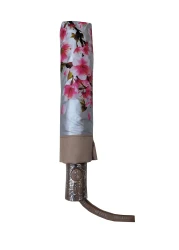 3 Fold UV Coated Umbrella With Flower Designs