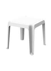 Cosmoplast Regina Low Side Table White 48x48x43cm
