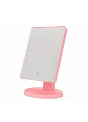 Generic Double-Sided LED Makeup Mirror White 17cm