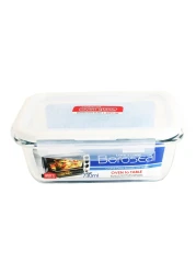 Lock &amp; Lock Boroseal Oven Glass Rectangular Container LLG430 Clear 730ml