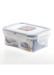 Lock &amp; LockAirtight Rectangular Food Container Clear/Blue 180ml