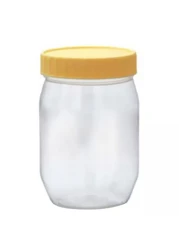Sunpet Plastic Storage Jar Clear/Yellow 300ml