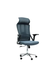 Ergonomic Office Chair with Headrest and Lumbar Support Desk Chair Computer Chair, High Back Executive Swivel Chair (Black) (Headrest)