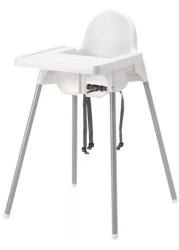 LANNY Baby High Chair JEICO with tray and seatbelt White