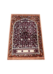STARGOLD Traditional Turkish Prayer Mat, 70x110 cm Large Portable Multicolor Islamic Prayer Rug, Janamaz Sajjadah For Men And Women SG-P005