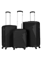 VIPTOUR ABS Hardside 3Pcs Trolley Luggage Set Spinner Wheels With Number Lock 20/24/28 Inches