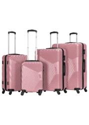 VIPTOUR Set of 4 ABS Trolley Luggage With Number Lock 20/24/28/32 Inches