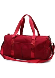 MahMir Gym Bag with Shoes and Waterproof Pocket (Red)
