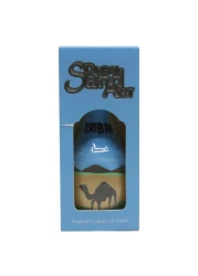 Dubai Sand Art Round Sand Bottle With Sack Medium Multicolour