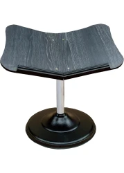 Metal Quran stand with wooden head Small black