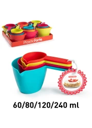 PLASTICFORTE Set of 4 Measuring Ladles