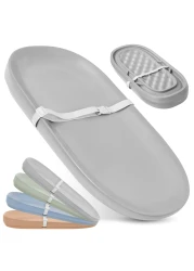 Jool Baby Waterproof Baby Changing Pad - Easy to Clean, Lightweight &amp; Portable - Large Foam Cushion for Comfort (Gray)