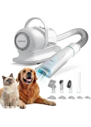 neabot Neakasa P1 Pro Pet Grooming Kit &amp; Vacuum Suction 99% Pet Hair,Professional Grooming Clippers 5 Proven Grooming Tools for Dogs Cats Other Animal
