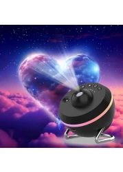 Night Light Galaxy Projector &ndash; 360&deg; Rotating Starry Sky Projector Lamp, Planetarium Night Light for Kids Bedroom, Perfect Valentines Day &amp; Wedding Gift
