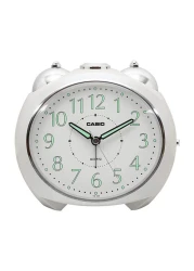 Casio - Classic Alarm Clock TQ-369-7DF Silver/White 116x130x90centimeter