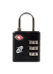 أمريكان توريستر قفل تي إس إيه ثلاثي الأسطوانات باللون الأسود