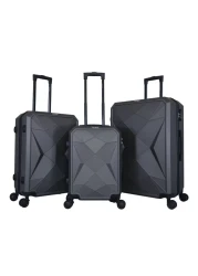 VIPTOUR Luggage Set 3Pcs ABS Trolley Bag Set With Number Lock 20/24/28 Inches