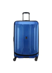 دلسي كروز حقيبة سفر صلبة بعجلات، حجم كبير 80 سم - أزرق
