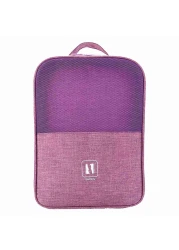 Shoes Storage Pouch Purple 30x22cm