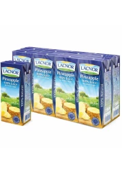 Lacnor Essentials Pineapple Juice 180ml Pack of 8