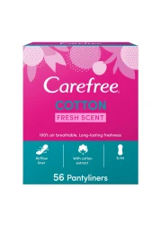Carefree Cotton Fresh Scent Pantyliners Pack of 56