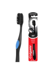Colgate 360 Black Charcoal Medium Toothbrush With Tongue Cleaner 1 Pcs