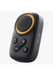 Green Lion Pulse Wearable BT Speaker, 600mAh Battery, 3W Power, Voice Assistant, Dual Magnet, IPX5 Waterproof, 32mm Speaker, 8H Playtime, Type-C Charging - Black
