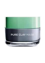 لوريال باريس ديتوكسي ماسك الطين النقي بالفحم، رمادي، سعة 50 ملل