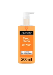 Neutrogena Face Wash Deep Clean Gel, suitable for all skin types, 200ml