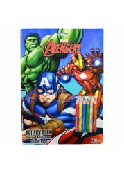 Marvel Avengers Activity Book Colouring and Activity Sheets with Colour Pencils
