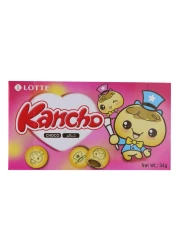 Lotte Kancho Vanilla and Butter Choco Biscuit, 34g